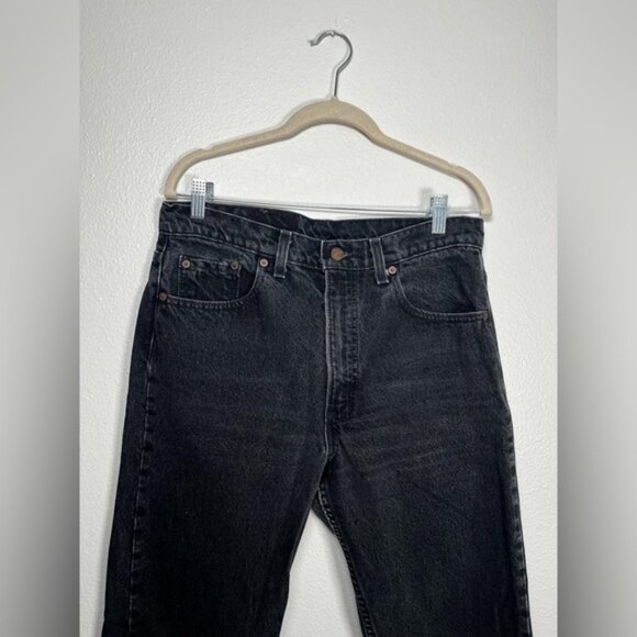 Levi's vintage 90’s Black Straight Jeans Classic Fit size 34 - Picture 2 of 10